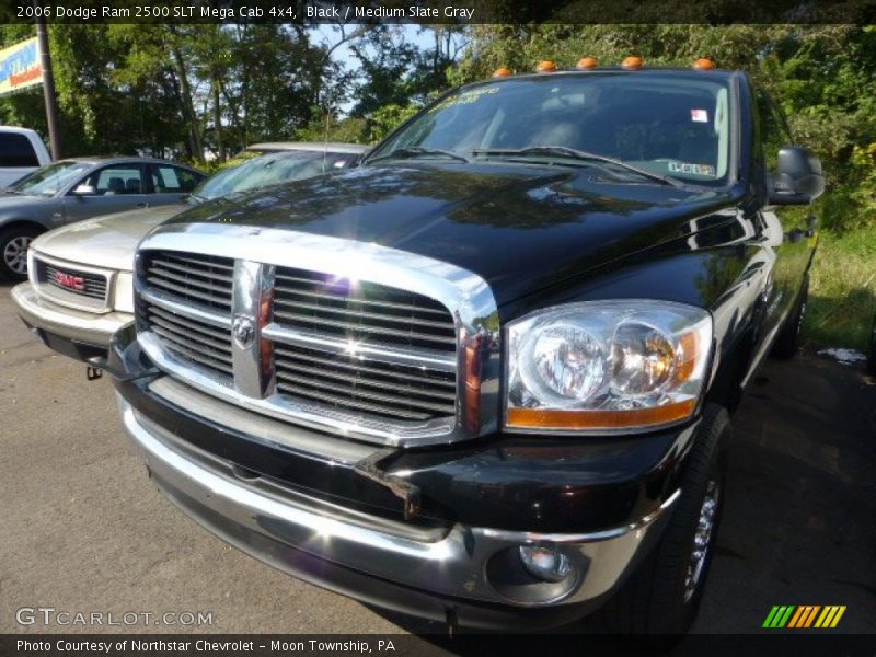 Black / Medium Slate Gray 2006 Dodge Ram 2500 SLT Mega Cab 4x4