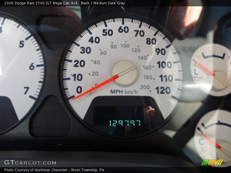 Black / Medium Slate Gray 2006 Dodge Ram 2500 SLT Mega Cab 4x4