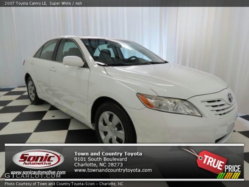 Super White / Ash 2007 Toyota Camry LE