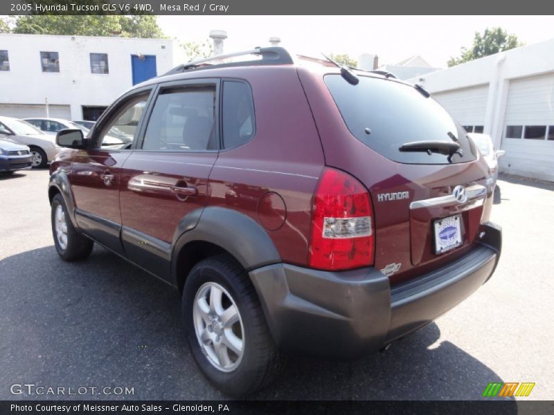 Mesa Red / Gray 2005 Hyundai Tucson GLS V6 4WD