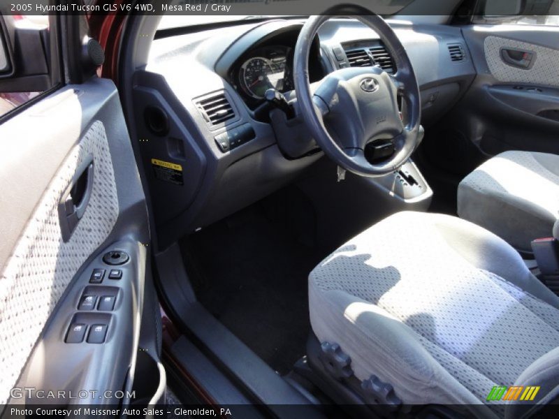 Mesa Red / Gray 2005 Hyundai Tucson GLS V6 4WD