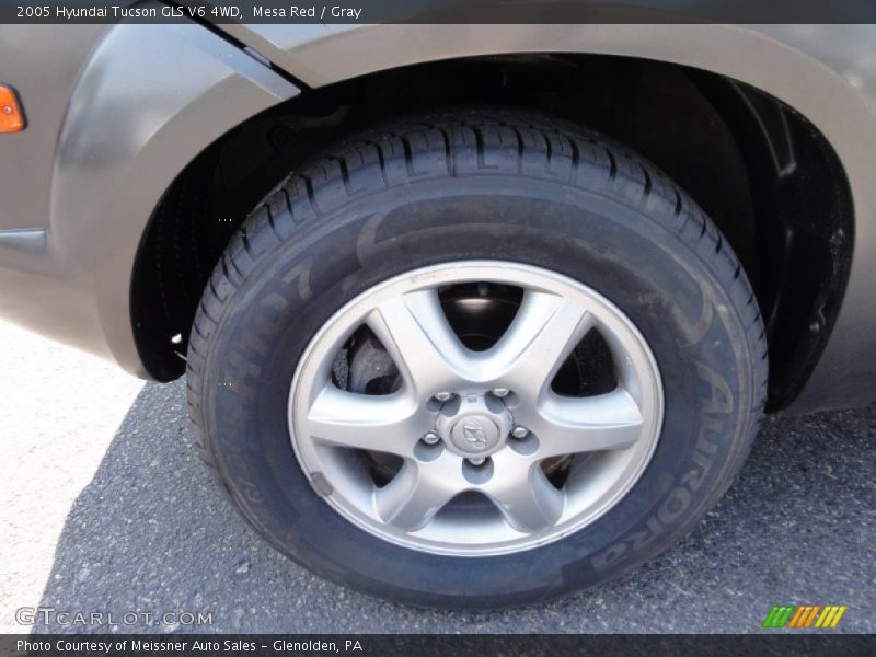 Mesa Red / Gray 2005 Hyundai Tucson GLS V6 4WD