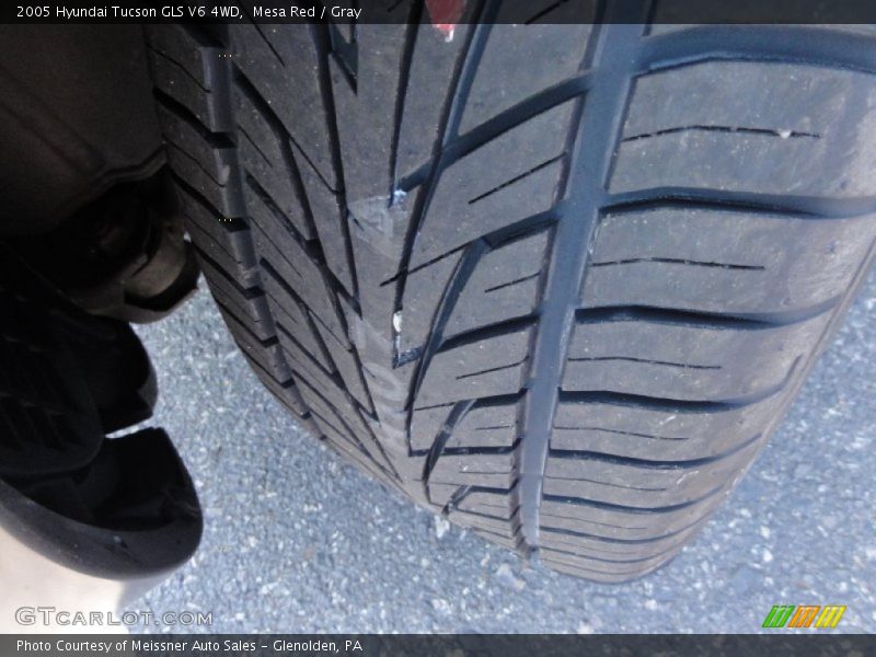 Mesa Red / Gray 2005 Hyundai Tucson GLS V6 4WD