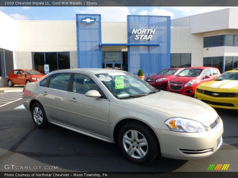 Gold Mist Metallic / Ebony 2009 Chevrolet Impala LS