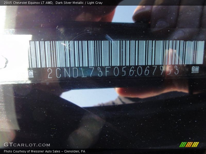 Dark Silver Metallic / Light Gray 2005 Chevrolet Equinox LT AWD