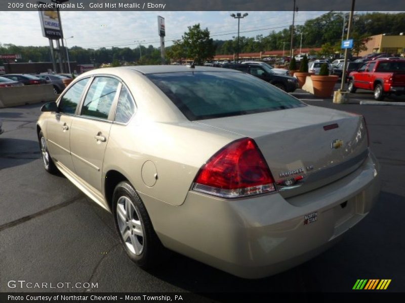 Gold Mist Metallic / Ebony 2009 Chevrolet Impala LS