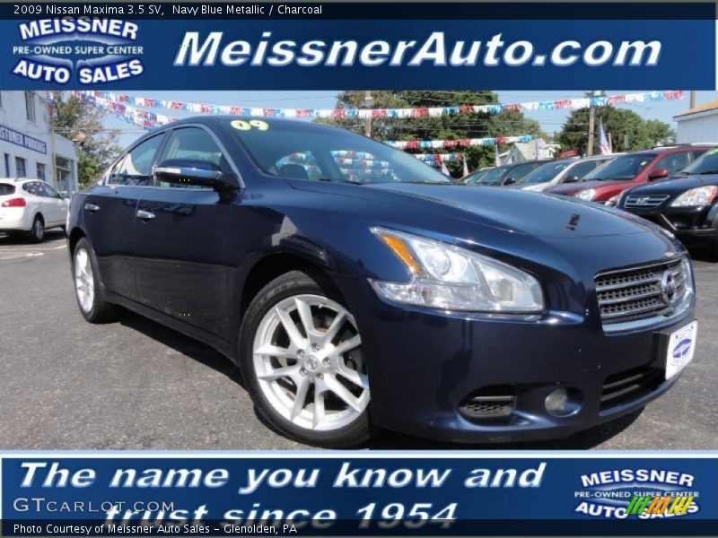 Navy Blue Metallic / Charcoal 2009 Nissan Maxima 3.5 SV