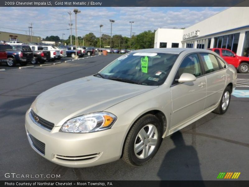 Gold Mist Metallic / Ebony 2009 Chevrolet Impala LS