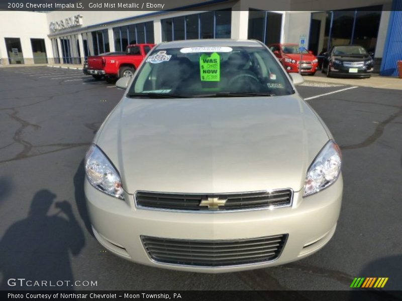 Gold Mist Metallic / Ebony 2009 Chevrolet Impala LS