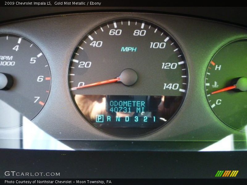 Gold Mist Metallic / Ebony 2009 Chevrolet Impala LS