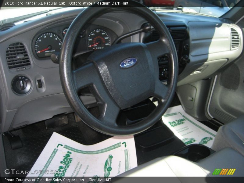 Oxford White / Medium Dark Flint 2010 Ford Ranger XL Regular Cab