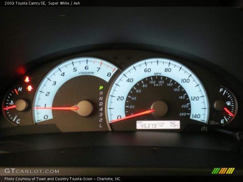 Super White / Ash 2009 Toyota Camry SE