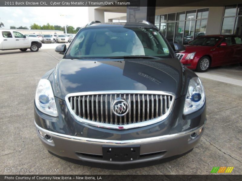 Cyber Gray Metallic / Titanium/Dark Titanium 2011 Buick Enclave CXL