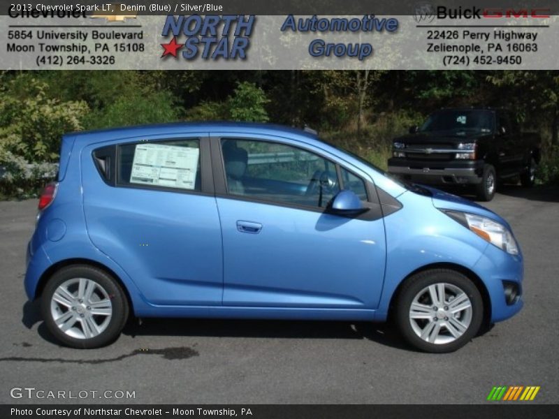 Denim (Blue) / Silver/Blue 2013 Chevrolet Spark LT