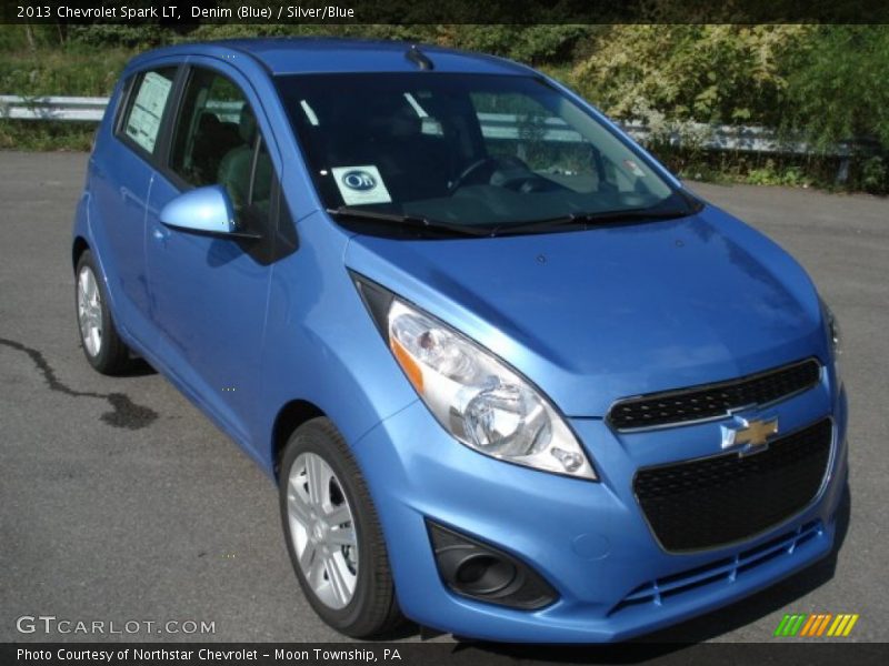 Denim (Blue) / Silver/Blue 2013 Chevrolet Spark LT