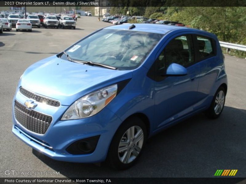 Denim (Blue) / Silver/Blue 2013 Chevrolet Spark LT