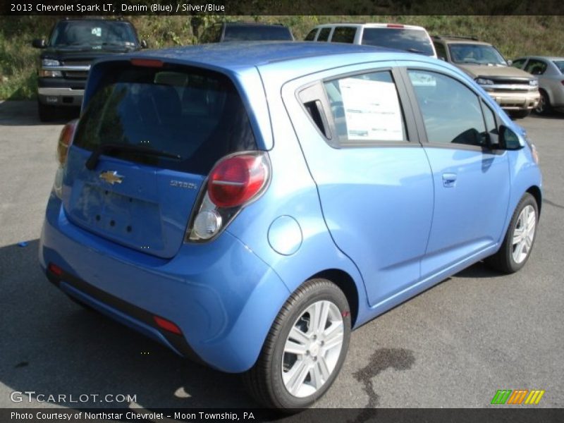 Denim (Blue) / Silver/Blue 2013 Chevrolet Spark LT
