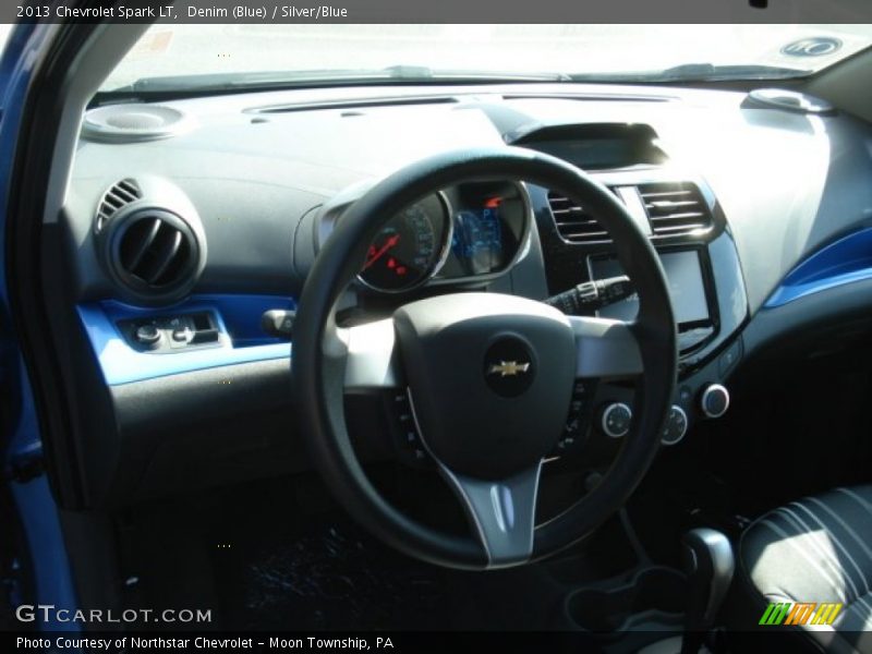 Denim (Blue) / Silver/Blue 2013 Chevrolet Spark LT