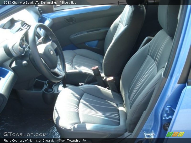 Denim (Blue) / Silver/Blue 2013 Chevrolet Spark LT
