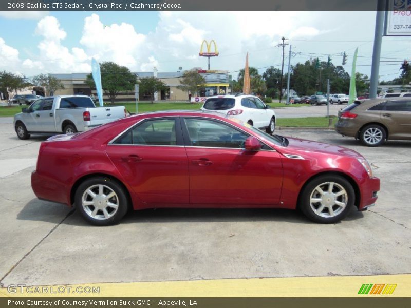 Crystal Red / Cashmere/Cocoa 2008 Cadillac CTS Sedan