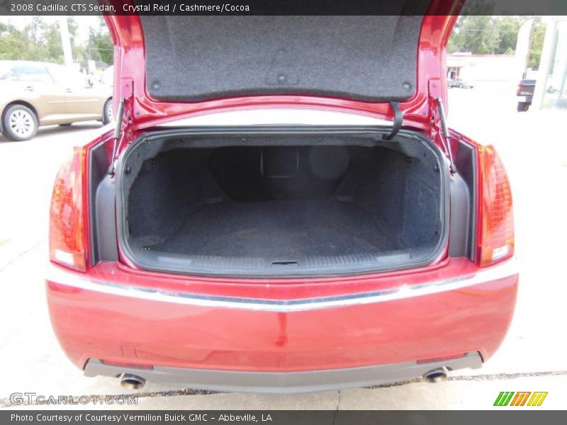 Crystal Red / Cashmere/Cocoa 2008 Cadillac CTS Sedan