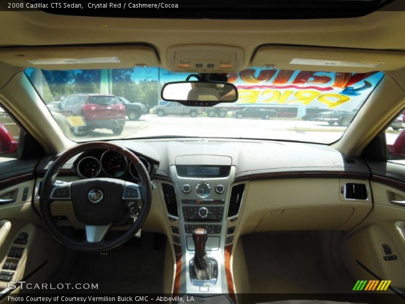 Crystal Red / Cashmere/Cocoa 2008 Cadillac CTS Sedan