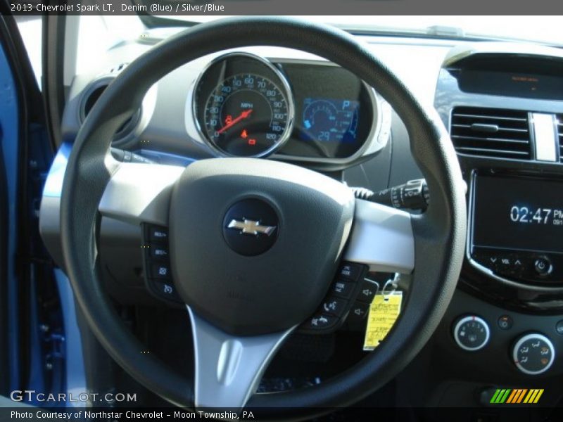 Denim (Blue) / Silver/Blue 2013 Chevrolet Spark LT