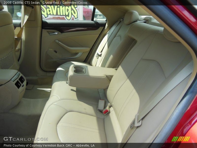 Crystal Red / Cashmere/Cocoa 2008 Cadillac CTS Sedan