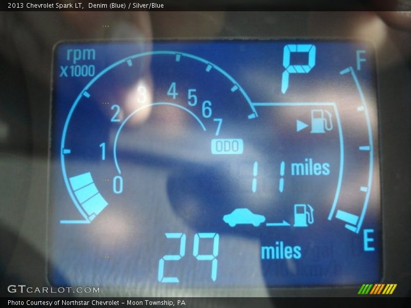 Denim (Blue) / Silver/Blue 2013 Chevrolet Spark LT