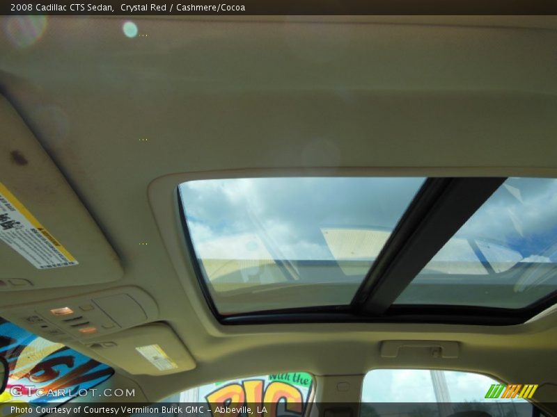 Crystal Red / Cashmere/Cocoa 2008 Cadillac CTS Sedan