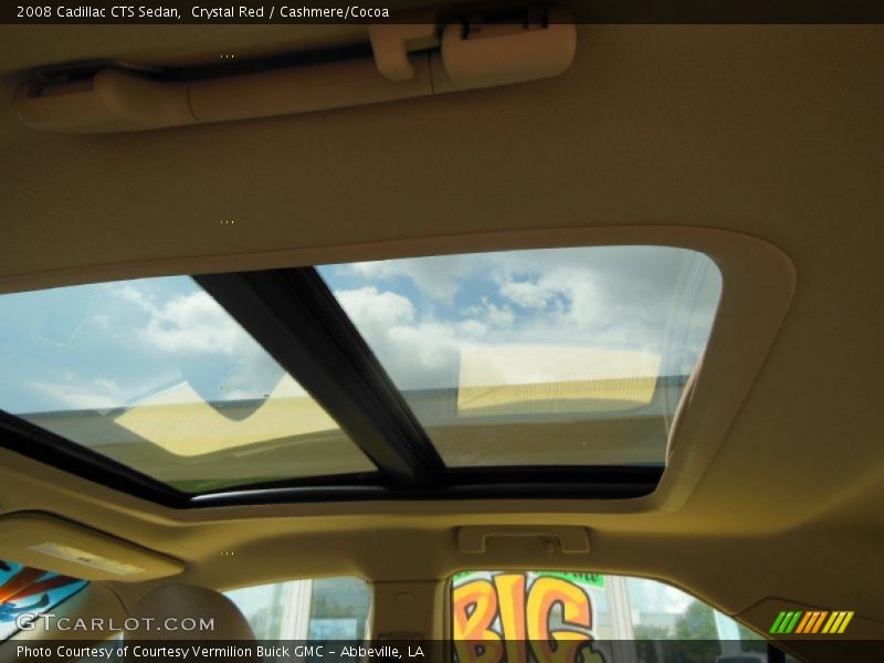 Crystal Red / Cashmere/Cocoa 2008 Cadillac CTS Sedan