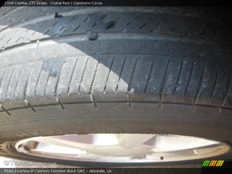 Crystal Red / Cashmere/Cocoa 2008 Cadillac CTS Sedan