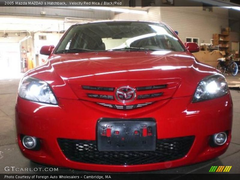 Velocity Red Mica / Black/Red 2005 Mazda MAZDA3 s Hatchback