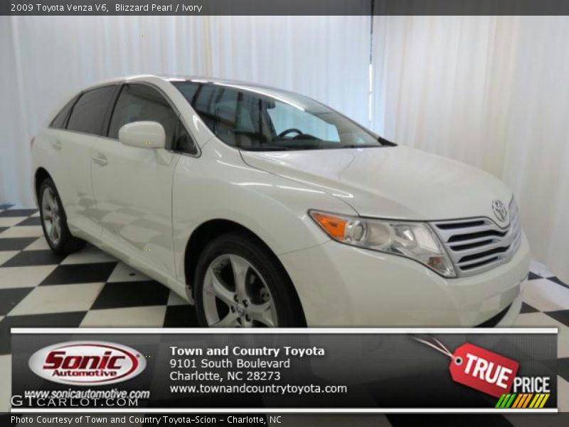 Blizzard Pearl / Ivory 2009 Toyota Venza V6