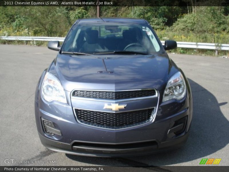 Atlantis Blue Metallic / Jet Black 2013 Chevrolet Equinox LS AWD