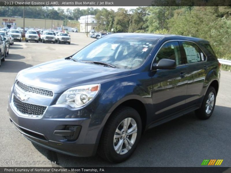 Atlantis Blue Metallic / Jet Black 2013 Chevrolet Equinox LS AWD