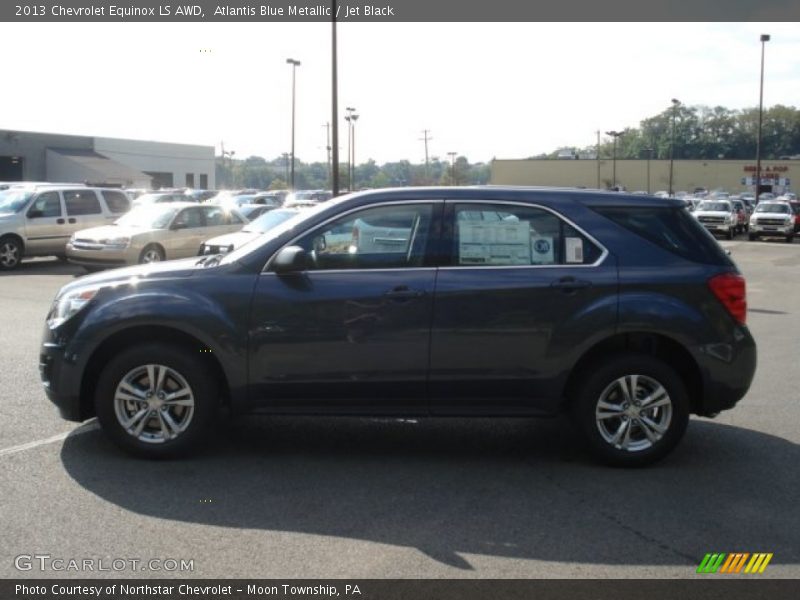 Atlantis Blue Metallic / Jet Black 2013 Chevrolet Equinox LS AWD