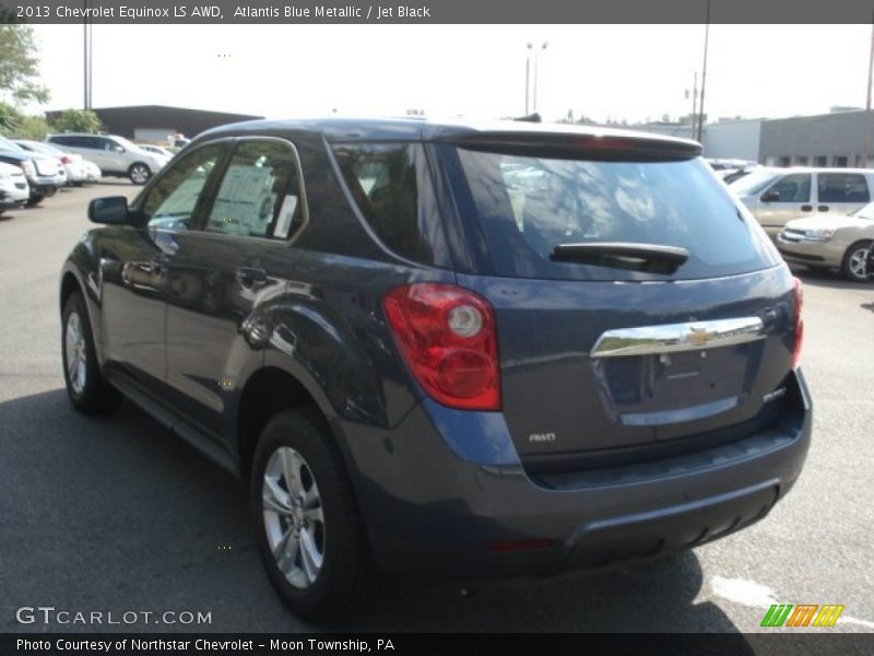 Atlantis Blue Metallic / Jet Black 2013 Chevrolet Equinox LS AWD