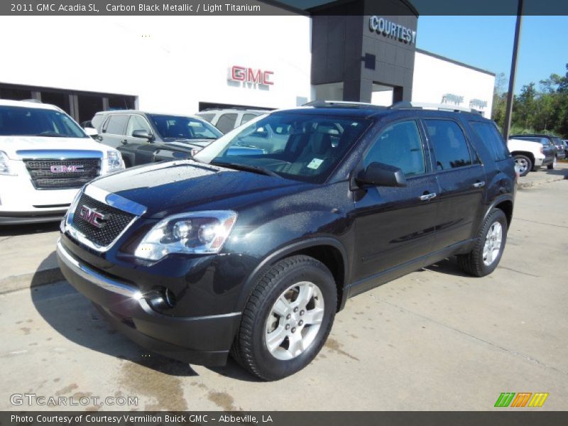 Carbon Black Metallic / Light Titanium 2011 GMC Acadia SL