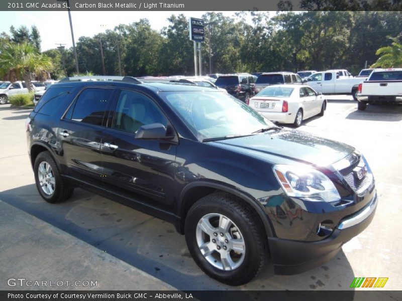 Carbon Black Metallic / Light Titanium 2011 GMC Acadia SL