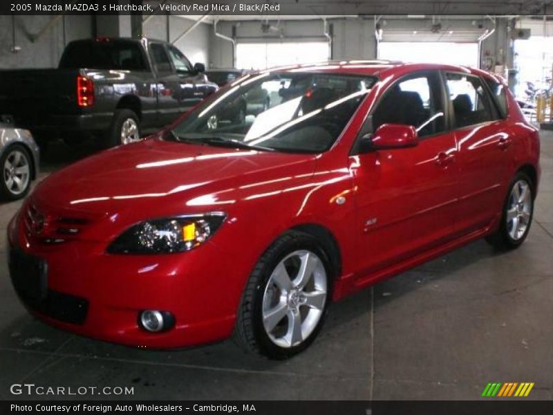 Velocity Red Mica / Black/Red 2005 Mazda MAZDA3 s Hatchback