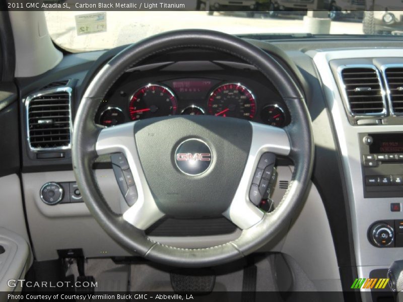 Carbon Black Metallic / Light Titanium 2011 GMC Acadia SL