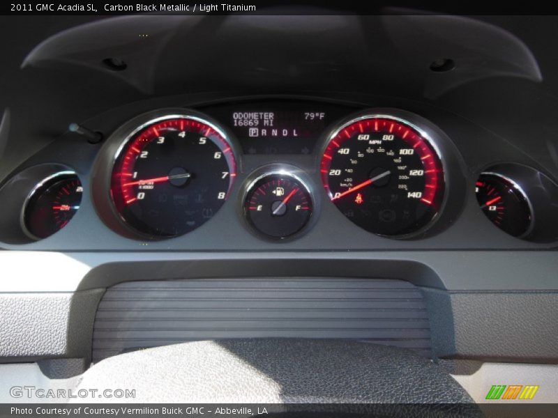 Carbon Black Metallic / Light Titanium 2011 GMC Acadia SL