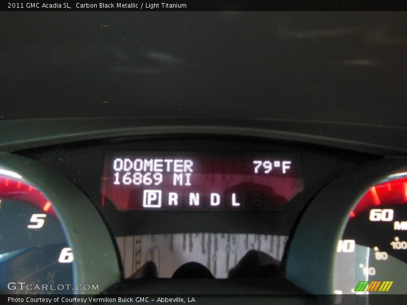 Carbon Black Metallic / Light Titanium 2011 GMC Acadia SL