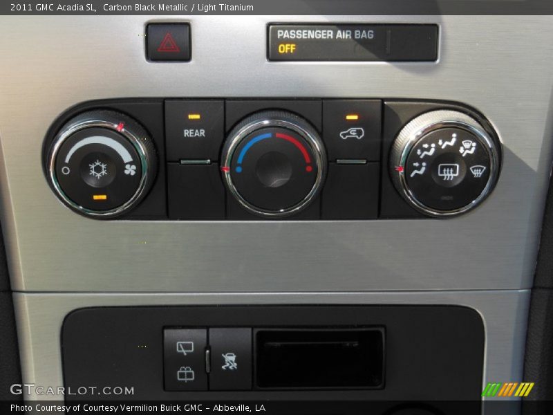 Carbon Black Metallic / Light Titanium 2011 GMC Acadia SL