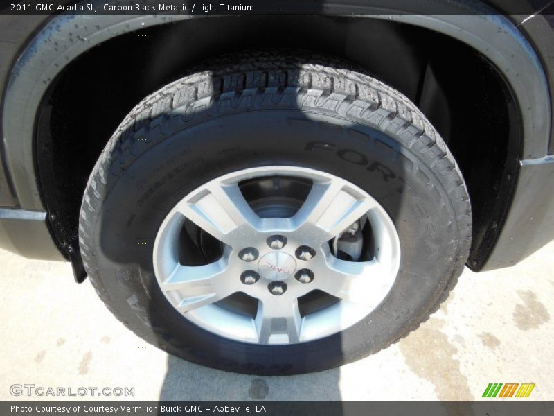 Carbon Black Metallic / Light Titanium 2011 GMC Acadia SL