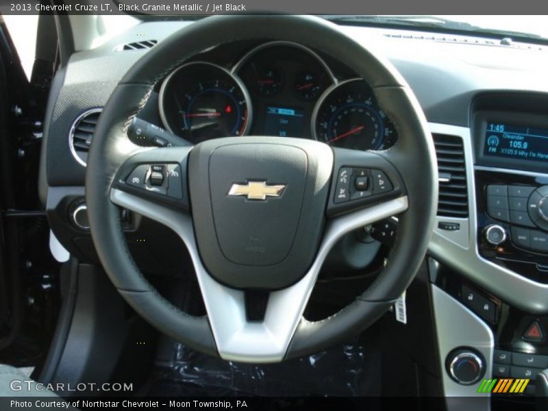 Black Granite Metallic / Jet Black 2013 Chevrolet Cruze LT