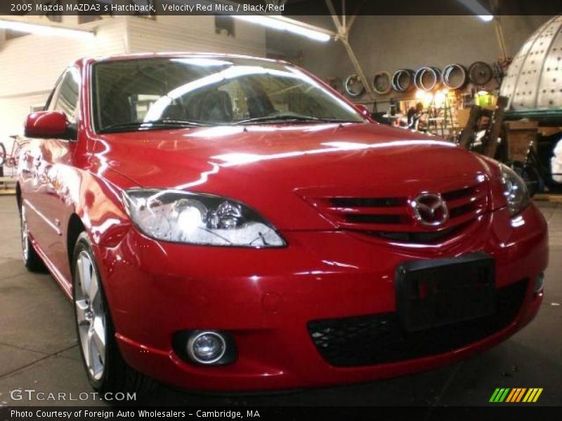 Velocity Red Mica / Black/Red 2005 Mazda MAZDA3 s Hatchback