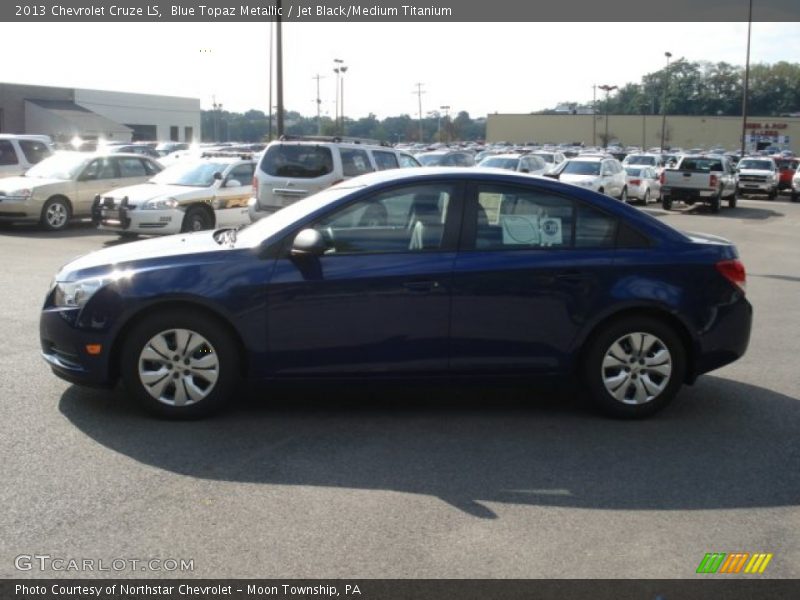 Blue Topaz Metallic / Jet Black/Medium Titanium 2013 Chevrolet Cruze LS