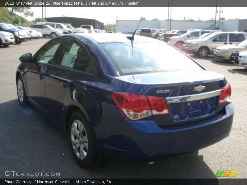 Blue Topaz Metallic / Jet Black/Medium Titanium 2013 Chevrolet Cruze LS